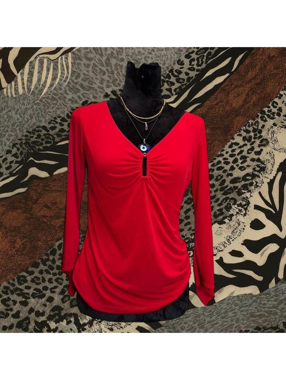 Women's Red Crop-top